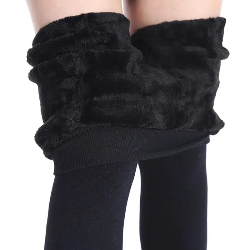 Fluffy winter leggings